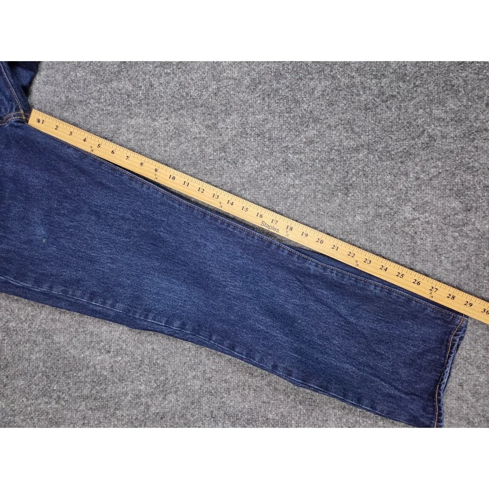 Levi's 501 Original Fit Jeans Mens 33x30 Dark Wash Blue Straight Leg Denim